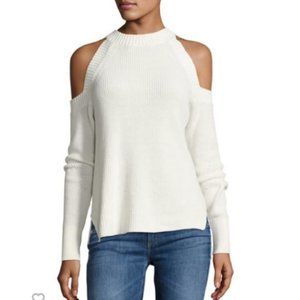RAG & BONE Dana Cold shoulder Sweater sz S white
